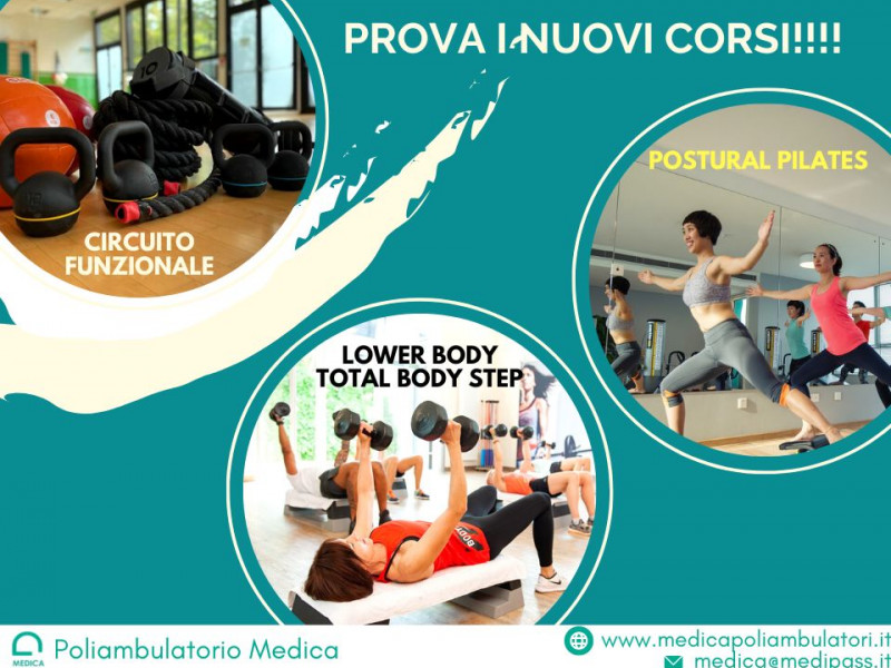 FITNESS MEDICO - ORARI DEI CORSI DA GENNAIO 2023