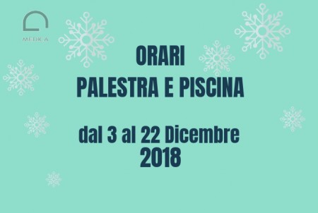 Programmazione Corsi dal 3 al 22 dicembre 2018