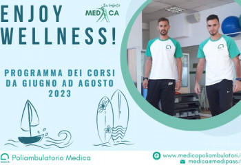 FITNESS MEDICO - ORARI DEI CORSI DA GIUGNO AD AGOSTO 2023