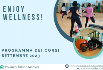 FITNESS MEDICO - ORARI DEI CORSI SETTEMBRE 2023